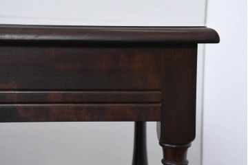 中古　松本民芸家具　T型片袖机　美しい木目とクラシカルな佇まいが魅力的なデスク(机、ワークデスク、在宅用、在宅ワーク用)(定価約42万円)(R-082144)
