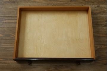 中古　松本民芸家具　T型片袖机　美しい木目とクラシカルな佇まいが魅力的なデスク　定価約42万円　(R-082144)