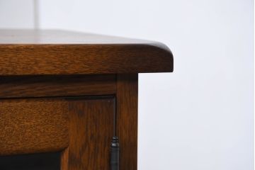 中古　インテリアえぞ(EZO)　クレア(CREA)　深みのある色合いと堂々とした佇まいが魅力的なローボード(TV台、TVボード、リビングボード、収納棚、戸棚)(定価約16万円)(R-082146)