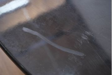 中古　特徴的な脚のデザインが目を引く丸座卓(丸テーブル、ちゃぶ台、ローテーブル、ラウンドテーブル)(定価約120万円)(R-082151)
