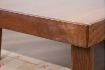 和製ビンテージ　総欅(ケヤキ)材　杢目の美しさが際立つ一枚板が魅力の座卓(ローテーブル、センターテーブル、リビングテーブル、ヴィンテージ)(R-082152)