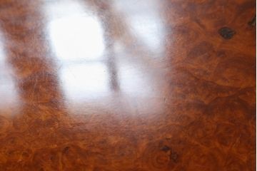 和製ビンテージ　花梨(カリン材)　貴重な鳥眼杢が魅力的な座卓(ローテーブル、センターテーブル、リビングテーブル、ヴィンテージ、バーズアイ)(R-082153)
