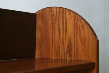 和製アンティーク　上手物!!　総栗材　シンプルで作りの良い楔(くさび)式本棚　(R-082154)