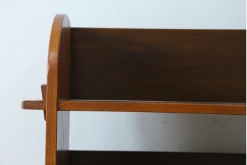 和製アンティーク　上手物!!　総栗材　シンプルで作りの良い楔(くさび)式本棚　(R-082154)