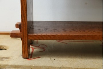 和製アンティーク　上手物!!　総栗材　シンプルで作りの良い楔(くさび)式本棚　(R-082154)