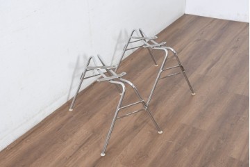 【簡易リペア限定品】　アメリカヴィンテージ　Hermanmiller(ハーマンミラー社)　Charles & Ray Eames(チャールズ&レイ・イームズ)　初期モデル　サイドシェルチェアのスタッキングベース2脚セット　(R-082159)