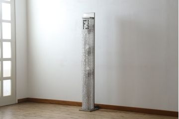 中古　イタリア　FENDI CASA(フェンディ カーサ)　クリスタル　空間のアクセントになるラグジュアリーなフロアスタンド(スタンドライト、スタンド照明、フロアランプ、間接照明)(定価約180万円)(R-082165)