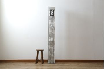 中古　イタリア　FENDI CASA(フェンディ カーサ)　クリスタル　空間のアクセントになるラグジュアリーなフロアスタンド(スタンドライト、スタンド照明、フロアランプ、間接照明)(定価約180万円)(R-082165)