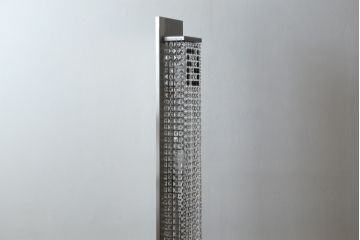 中古　イタリア　FENDI CASA(フェンディ カーサ)　クリスタル　空間のアクセントになるラグジュアリーなフロアスタンド(スタンドライト、スタンド照明、フロアランプ、間接照明)(定価約180万円)(R-082165)