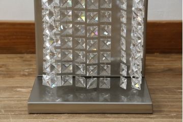 中古　イタリア　FENDI CASA(フェンディ カーサ)　クリスタル　空間のアクセントになるラグジュアリーなフロアスタンド(スタンドライト、スタンド照明、フロアランプ、間接照明)(定価約180万円)(R-082165)