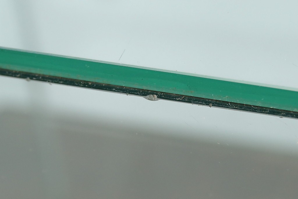 和製アンティーク　シンプルなデザインが取り入れやすい古い商店の卓上ガラスケース　(R-082175)