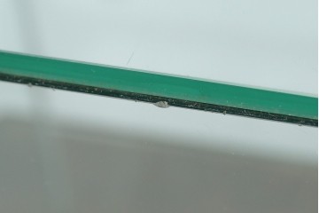 和製アンティーク　シンプルなデザインが取り入れやすい古い商店の卓上ガラスケース　(R-082175)