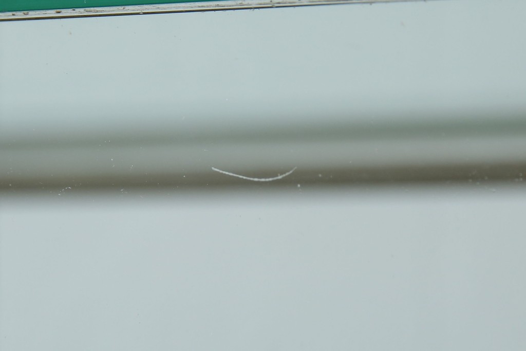 和製アンティーク　シンプルなデザインが取り入れやすい古い商店の卓上ガラスケース　(R-082175)