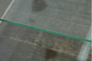 和製アンティーク　シンプルなデザインが取り入れやすい古い商店の卓上ガラスケース　(R-082175)