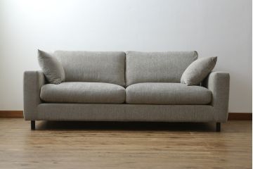 中古　美品　moda en casa(モーダ エン カーサ)　Wooden Stories(ウドゥン ストーリーズ)　sketch(スケッチ)　PONTE sofa(ポンテ ソファ)　優しい色合いのファブリックが魅力的な2.5人掛けソファ(2P、2.5P、3P、2人掛け、2.5人掛け、3人掛け、北欧)(定価約28万円)(R-082177)