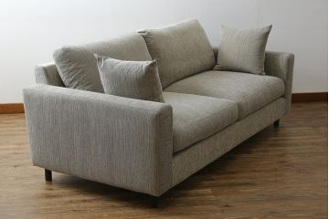 中古　美品　moda en casa(モーダ エン カーサ)　Wooden Stories(ウドゥン ストーリーズ)　sketch(スケッチ)　PONTE sofa(ポンテ ソファ)　優しい色合いのファブリックが魅力的な2.5人掛けソファ(2P、2.5P、3P、2人掛け、2.5人掛け、3人掛け、北欧)(定価約28万円)(R-082177)