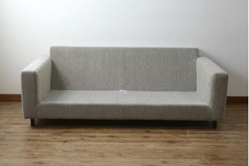 中古　美品　moda en casa(モーダ エン カーサ)　Wooden Stories(ウドゥン ストーリーズ)　sketch(スケッチ)　PONTE sofa(ポンテ ソファ)　優しい色合いのファブリックが魅力的な2.5人掛けソファ(2P、2.5P、3P、2人掛け、2.5人掛け、3人掛け、北欧)(定価約28万円)(R-082177)