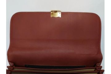 アメリカ製　Schlesinger(シュレジンジャー)　上品な佇まいの革製のダイヤルロック付きビジネスバッグ　(R-082189)