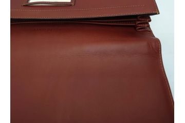 アメリカ製　Schlesinger(シュレジンジャー)　上品な佇まいの革製のダイヤルロック付きビジネスバッグ　(R-082189)