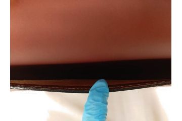 アメリカ製　Schlesinger(シュレジンジャー)　上品な佇まいの革製のダイヤルロック付きビジネスバッグ　(R-082189)