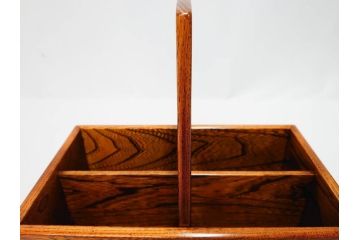 岩手県岩泉・純木家具　美しい杢目に引き付けられる収納ケース(木製、小物立て、小物入れ、ボックス、ラック)(R-082191)