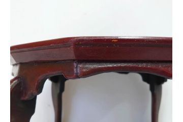 時代物　李朝　朝鮮　優美な十二角膳(小盤、お膳、御膳、ソバン、木製、脚付き、お盆、朝鮮美術)(R-082192)