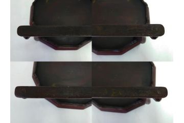 時代物　李朝　朝鮮　優美な十二角膳(小盤、お膳、御膳、ソバン、木製、脚付き、お盆、朝鮮美術)(R-082192)