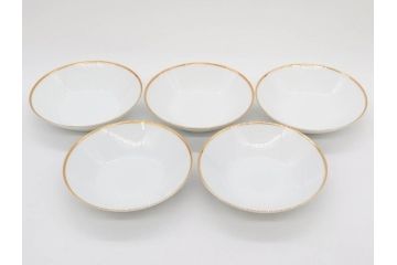 ノリタケ　NORITAKE　ゴールドライン　東海銀行 創立30周年記念　気品高き食卓を演出するディナーセット(金彩、プレート、ボウル、小皿、深皿、中皿、大皿、深鉢、C&S、カップ、ソーサー、チャイナ、洋食器、箱付)(R-082193)
