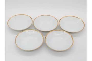 ノリタケ　NORITAKE　ゴールドライン　東海銀行 創立30周年記念　気品高き食卓を演出するディナーセット(金彩、プレート、ボウル、小皿、深皿、中皿、大皿、深鉢、C&S、カップ、ソーサー、チャイナ、洋食器、箱付)(R-082193)