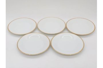 ノリタケ　NORITAKE　ゴールドライン　東海銀行 創立30周年記念　気品高き食卓を演出するディナーセット(金彩、プレート、ボウル、小皿、深皿、中皿、大皿、深鉢、C&S、カップ、ソーサー、チャイナ、洋食器、箱付)(R-082193)