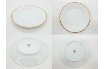 ノリタケ　NORITAKE　ゴールドライン　東海銀行 創立30周年記念　気品高き食卓を演出するディナーセット(金彩、プレート、ボウル、小皿、深皿、中皿、大皿、深鉢、C&S、カップ、ソーサー、チャイナ、洋食器、箱付)(R-082193)