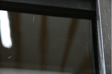 和製アンティーク　大正ロマン　天飾り付き　おしゃれなディスプレイが叶うタバコ屋さんの薄型ガラスケース　(R-082196)