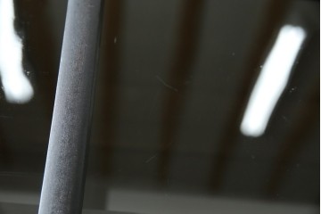 和製アンティーク　大正ロマン　天飾り付き　おしゃれなディスプレイが叶うタバコ屋さんの薄型ガラスケース　(R-082196)