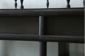 和製アンティーク　大正ロマン　天飾り付き　おしゃれなディスプレイが叶うタバコ屋さんの薄型ガラスケース　(R-082196)