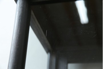 和製アンティーク　大正ロマン　天飾り付き　おしゃれなディスプレイが叶うタバコ屋さんの薄型ガラスケース　(R-082196)