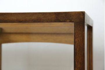 和製アンティーク　レトロな雰囲気を醸し出す木枠のガラスケース(Gケース、ショーケース、ディスプレイケース、コレクションケース、サイドキャビネット、飾り棚、陳列棚、店舗什器)(R-082198)