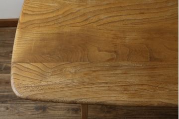 イギリスビンテージ　ERCOL(アーコール)　Windsor(ウィンザー)シリーズ　シンプルで洗練されたデザインの北欧風ダイニングテーブル(4人掛け、6人掛け、食卓、ヴィンテージ、英国)(R-082219)