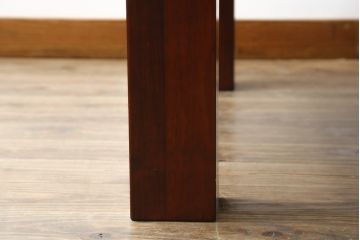 中古　美品　岩谷堂箪笥　ガラス天板付き　落ち着いた雰囲気の座卓(ローテーブル、センターテーブル、リビングテーブル、継ぎ脚付)(定価約23万円)( R-082220)