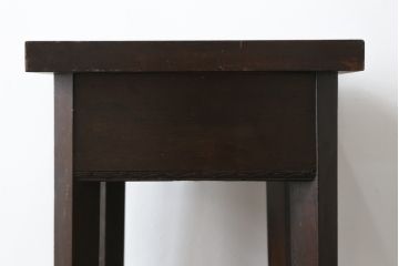 和製アンティーク　大正ロマン　細長い脚が特徴のシンプルな花台(サイドテーブル、電話台、飾り台、ディスプレイ台、陳列棚)(R-082223)