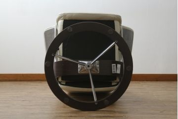 中古　美品　EKORNES(エコーネス)　Stressless(ストレスレス)　View (S)　シグニチャー オットマン付　優雅な寛ぎの時間を演出する回転チェアとオットマンのセット　定価約44万円相当　R-082224