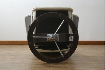 中古　美品　EKORNES(エコーネス)　Stressless(ストレスレス)　View (M)　シグニチャー オットマン付　優雅な寛ぎの時間を演出する回転チェアとオットマンのセット　定価約44万円相当　R-082225