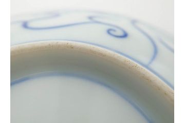 江戸〜明治期　古伊万里　染付　なずな文　約11cm　3.5寸　穏やかな雰囲気の小皿5枚セット(和皿、和食器、裏印、三寸五分)(R-082232)