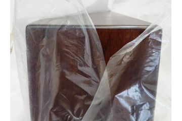 未使用　豊岡クラフト　約120枚収納　木の優しさを感じるCDラック2点セット(木製、飾り棚、本棚、ブックシェルフ)(R-082238)