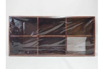 未使用　豊岡クラフト　約120枚収納　シックな佇まいのCDラック2点セット(木製、飾り棚、本棚、ブックシェルフ)(R-082239)