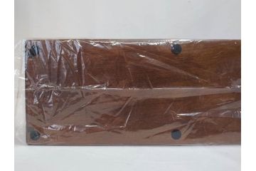 未使用　豊岡クラフト　約120枚収納　シックな佇まいのCDラック2点セット(木製、飾り棚、本棚、ブックシェルフ)(R-082239)