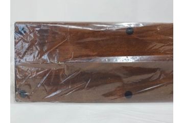 未使用　豊岡クラフト　約120枚収納　木の魅力を引き出したCDラック2点セット(木製、飾り棚、本棚、ブックシェルフ)(R-082240)