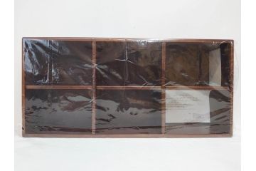 未使用　豊岡クラフト　約120枚収納　木の魅力を引き出したCDラック2点セット(木製、飾り棚、本棚、ブックシェルフ)(R-082240)