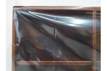 未使用　豊岡クラフト　約120枚収納　木目を生かしたCDラック2点セット(木製、飾り棚、本棚、ブックシェルフ)(R-082241)