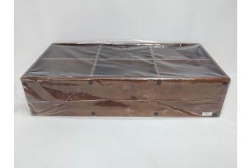 未使用　豊岡クラフト　約120枚収納　木目を生かしたCDラック2点セット(木製、飾り棚、本棚、ブックシェルフ)(R-082241)