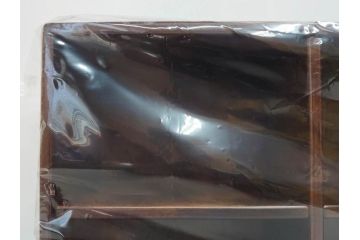 未使用　豊岡クラフト　約120枚収納　木目を生かしたCDラック2点セット(木製、飾り棚、本棚、ブックシェルフ)(R-082241)